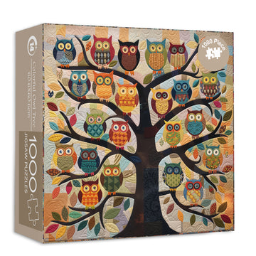Colorful Owl Tree Jigsaw Puzzle 1000 Pieces